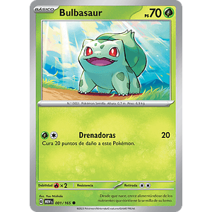 BULBASAUR 001/165
