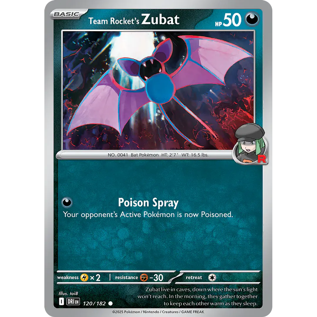 ZUBAT DEL EQUIPO ROCKET 120/182 1