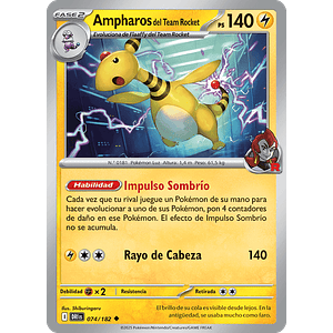 AMPHAROS DEL EQUIPO ROCKET 074/182