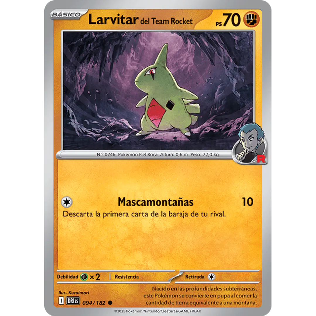 LARVITAR DEL EQUIPO ROCKET 094/182 1