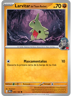 LARVITAR DEL EQUIPO ROCKET 094/182