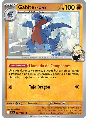 GABITE DE CINTHIA 103/182