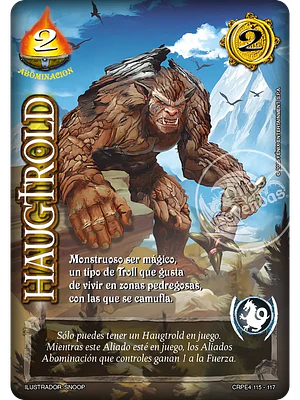 HAUGTROLD (KIT RACIAL ABOMINACIÓN 2025)