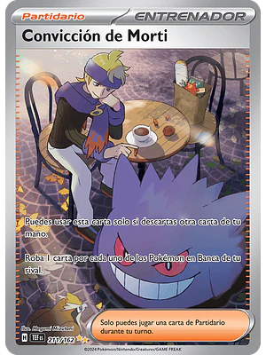 CONVICCION DE MORTI 211/162 - Singles Pokemon