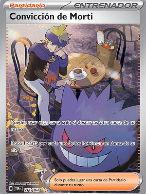 CONVICCION DE MORTI 211/162 - Singles Pokemon