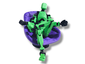 SILLÓN 3D PÚRPURA PARA DUMMY ESCALA 1:13 (ACCESORIO DE COLECCIÓN)