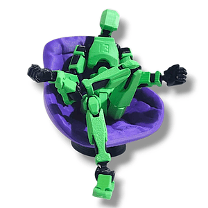 SILLÓN 3D PÚRPURA PARA DUMMY ESCALA 1:13 (ACCESORIO DE COLECCIÓN)