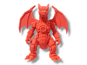 CHARIZARD MECHA NARANJO FIGURA 3D