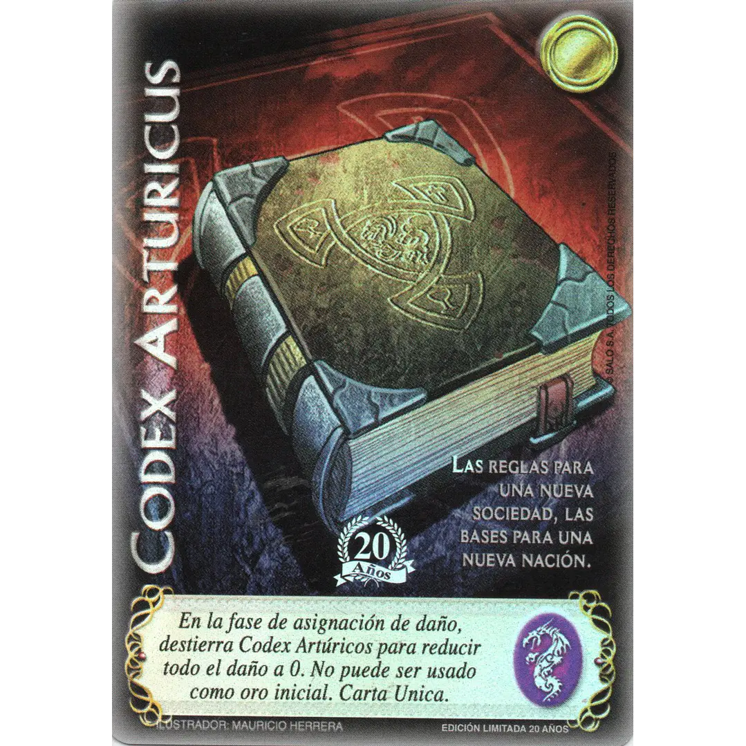 CODEX ARTURICUS - EDICION LIMITADA 20 AÑOS 1