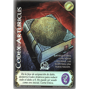 CODEX ARTURICUS - EDICION LIMITADA 20 AÑOS