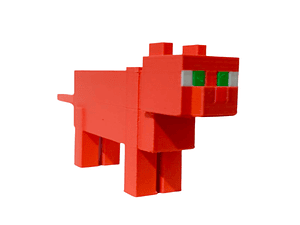 FIGURAS / GATO NARANJA MINECRAFT