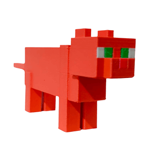 FIGURAS / GATO NARANJA MINECRAFT