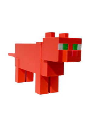 FIGURAS / GATO NARANJA MINECRAFT