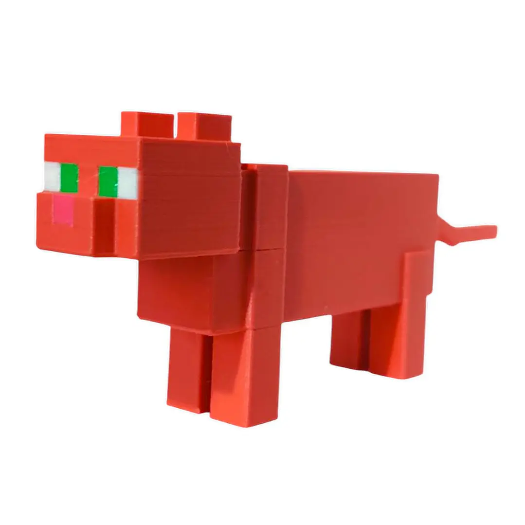 FIGURAS / GATO NARANJA MINECRAFT 2