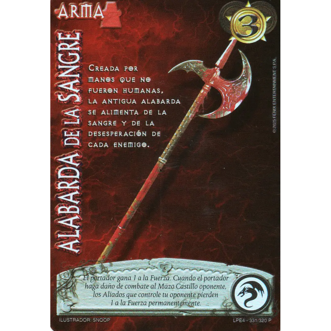 ALABARDA DE LA SANGRE (KIT PAGANO) 1