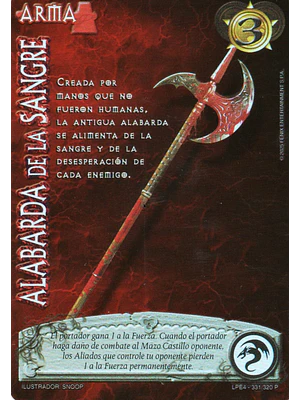 ALABARDA DE LA SANGRE (KIT PAGANO)