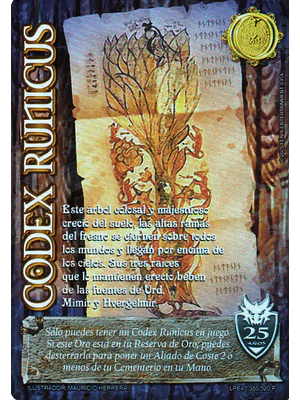 CODEX RUNICUS (ANIVERSARIO 25)