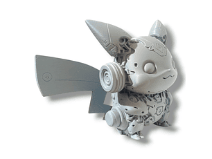 FIGURA CRIATURA ELÉCTRICA MECHA 3D ESTILO CHIBI – 10 CM
