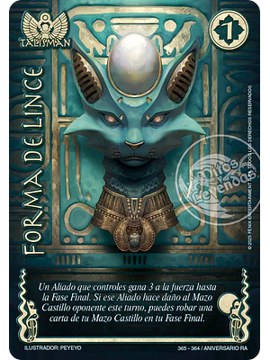 FORMA DE LINCE - SECRETA - ANIVERSARIO RA