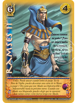 RAMSES II - MEGA REAL - ANIVERSARIO RA