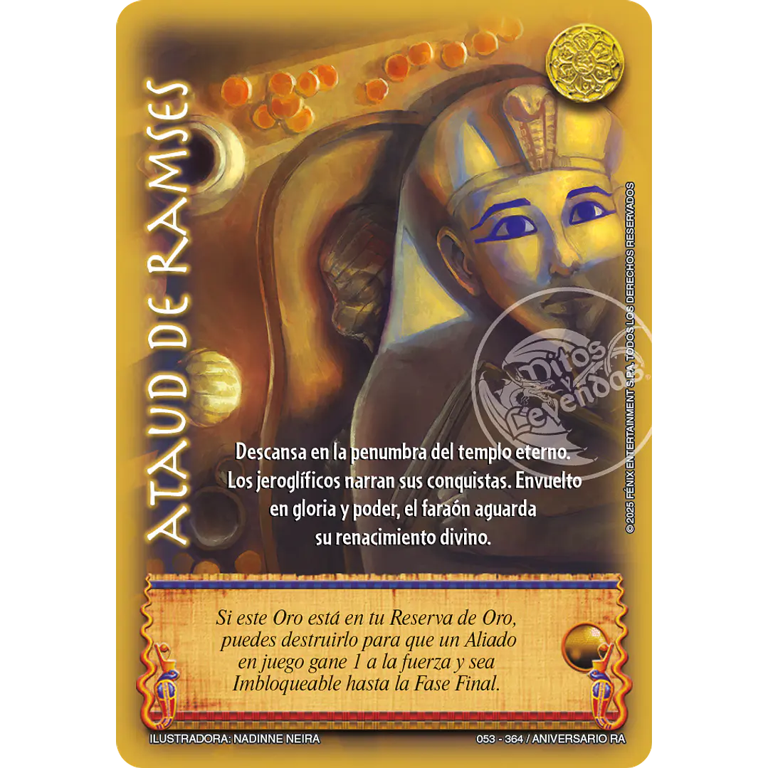 ATAUD DE RAMSES - MEGA REAL - ANIVERSARIO RA 1