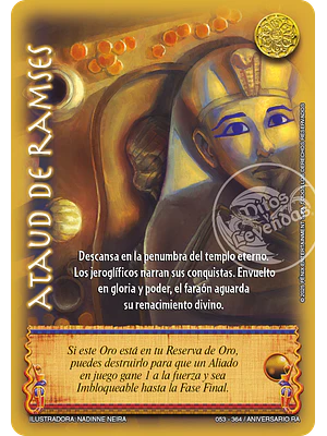ATAUD DE RAMSES - MEGA REAL - ANIVERSARIO RA