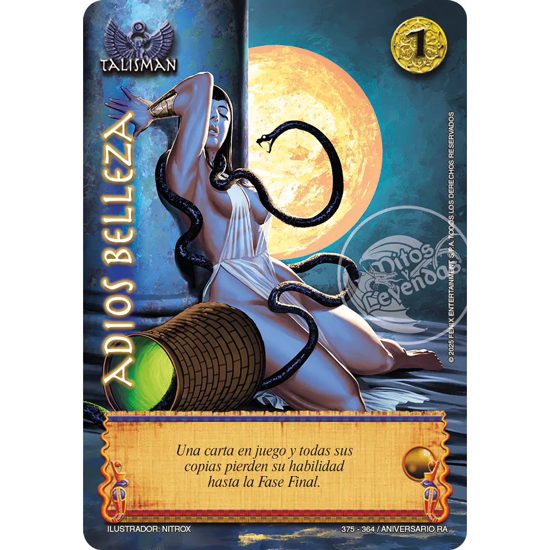ADIOS BELLEZA  - KIT OSIRIS - ANIVERSARIO RA 1