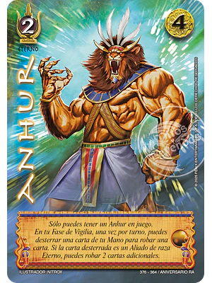 ANHUR - KIT SETH - ANIVERSARIO RA