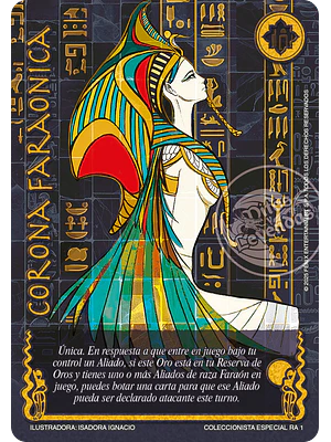 CORONA FARAONICA - COLECIONISTA RA - ANIVERSARIO RA