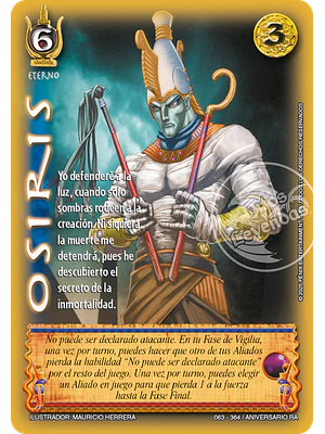 OSIRIS - REAL - ANIVERSARIO RA