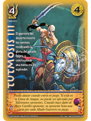 TUTMOSIS III - REAL - ANIVERSARIO RA
