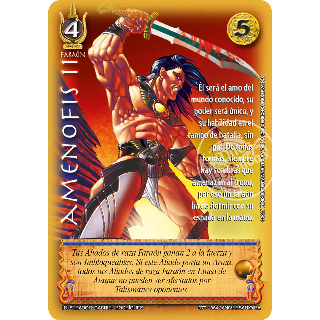 AMENOFIS II - REAL - ANIVERSARIO RA 1