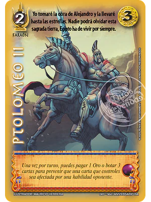 PTOLOMEO II - REAL - ANIVERSARIO RA