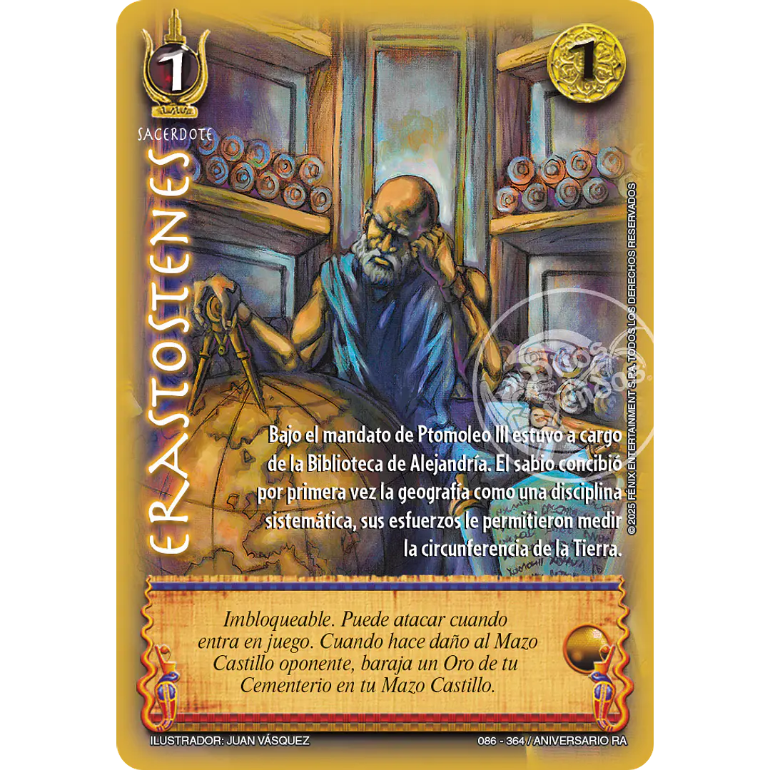 ERASTOSTENES - REAL - ANIVERSARIO RA 1