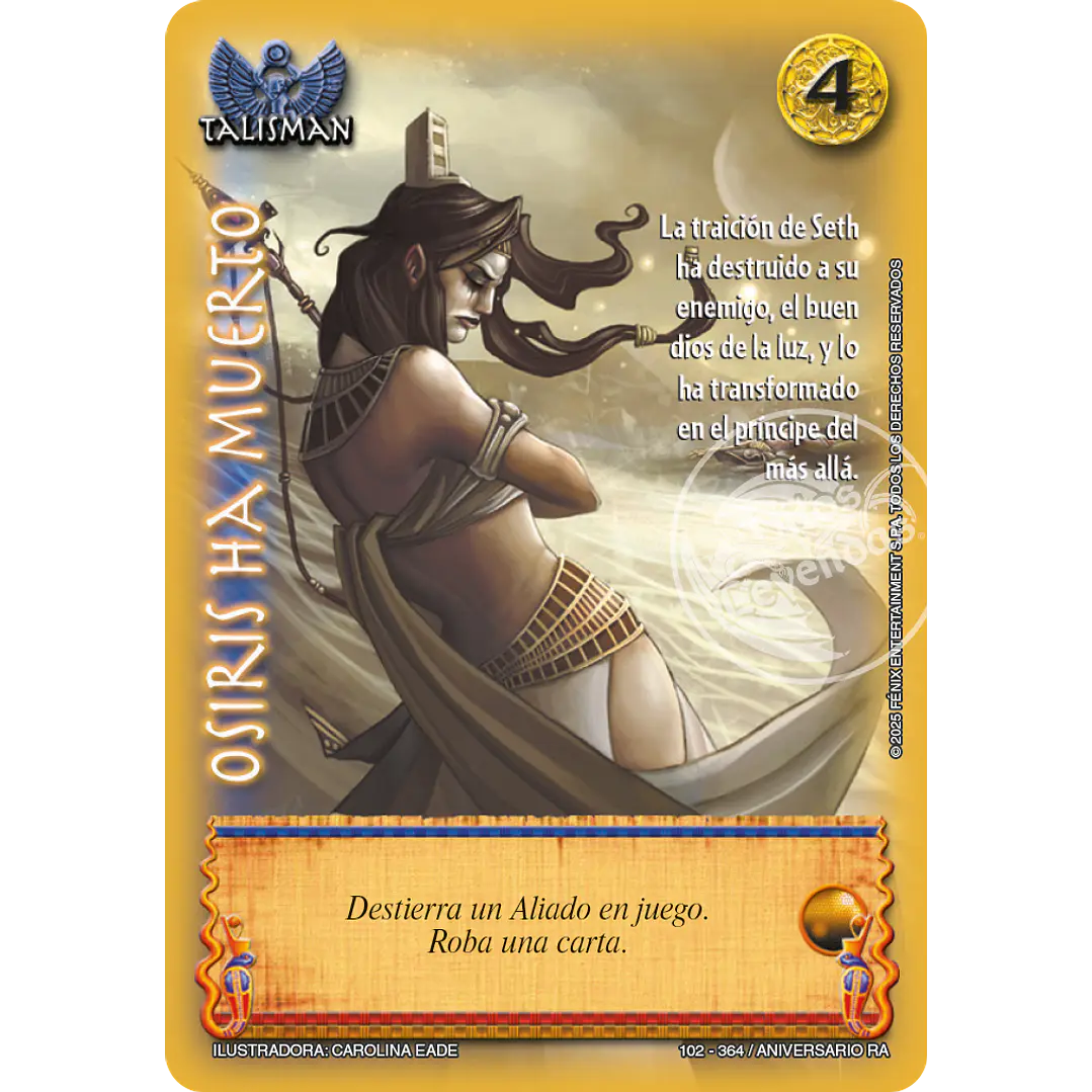 OSIRIS HA MUERTO - REAL - ANIVERSARIO RA 1