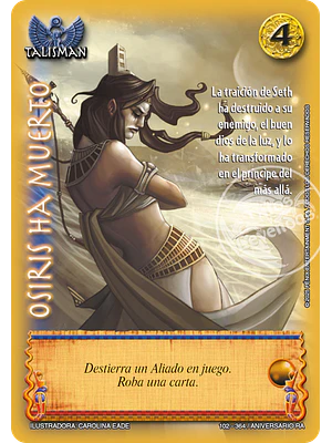 OSIRIS HA MUERTO - REAL - ANIVERSARIO RA