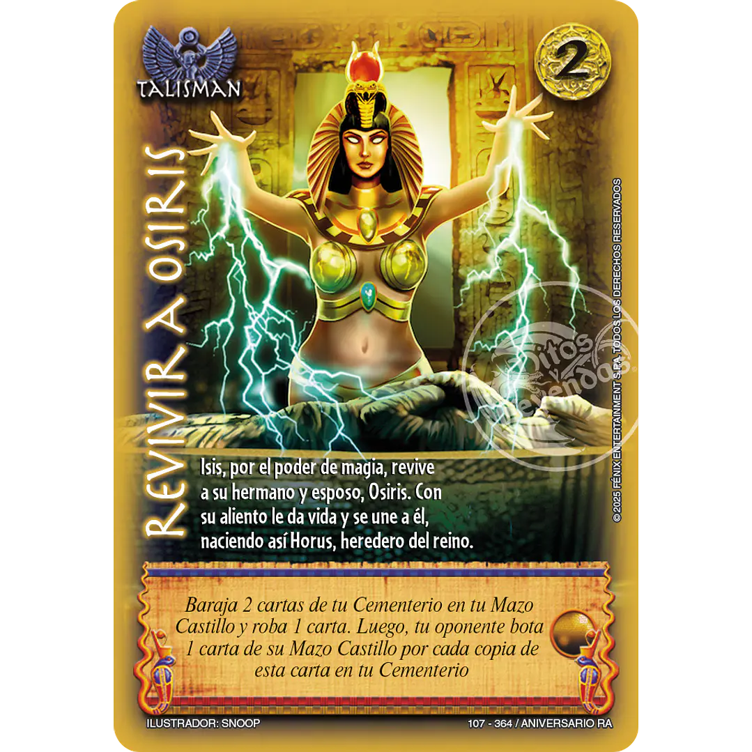 REVIVIR A OSIRIS - REAL - ANIVERSARIO RA 1