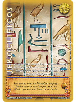 JEROGLIFICOS - REAL - ANIVERSARIO RA