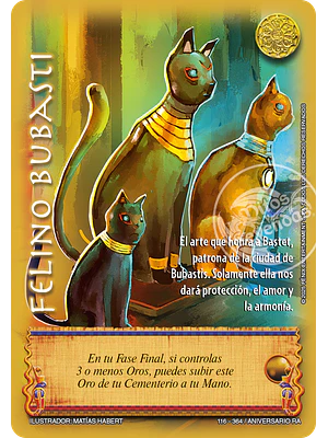 FELINO BUBASTI - REAL - ANIVERSARIO RA- COPIAR