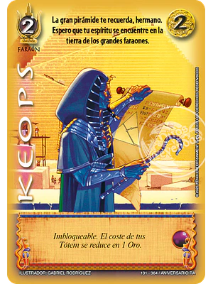 KEOPS - REAL - ANIVERSARIO RA