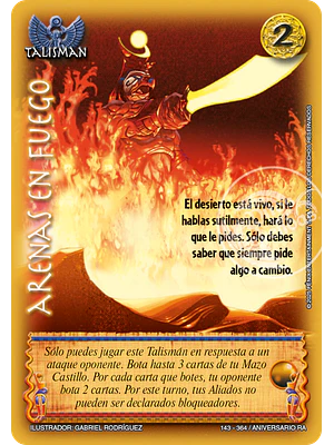 ARENAS EN FUEGO - REAL - ANIVERSARIO RA