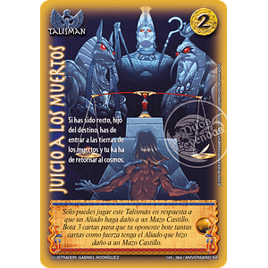 JUICIO A LOS MUERTOS - REAL - ANIVERSARIO RA