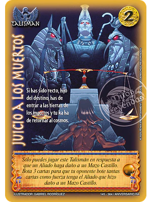 JUICIO A LOS MUERTOS - REAL - ANIVERSARIO RA
