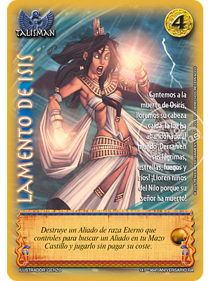 LAMENTO DE ISIS - ANIVERSARIO RA