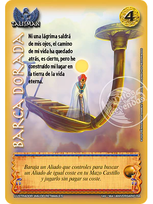 BARCA DORADA - ANIVERSARIO RA