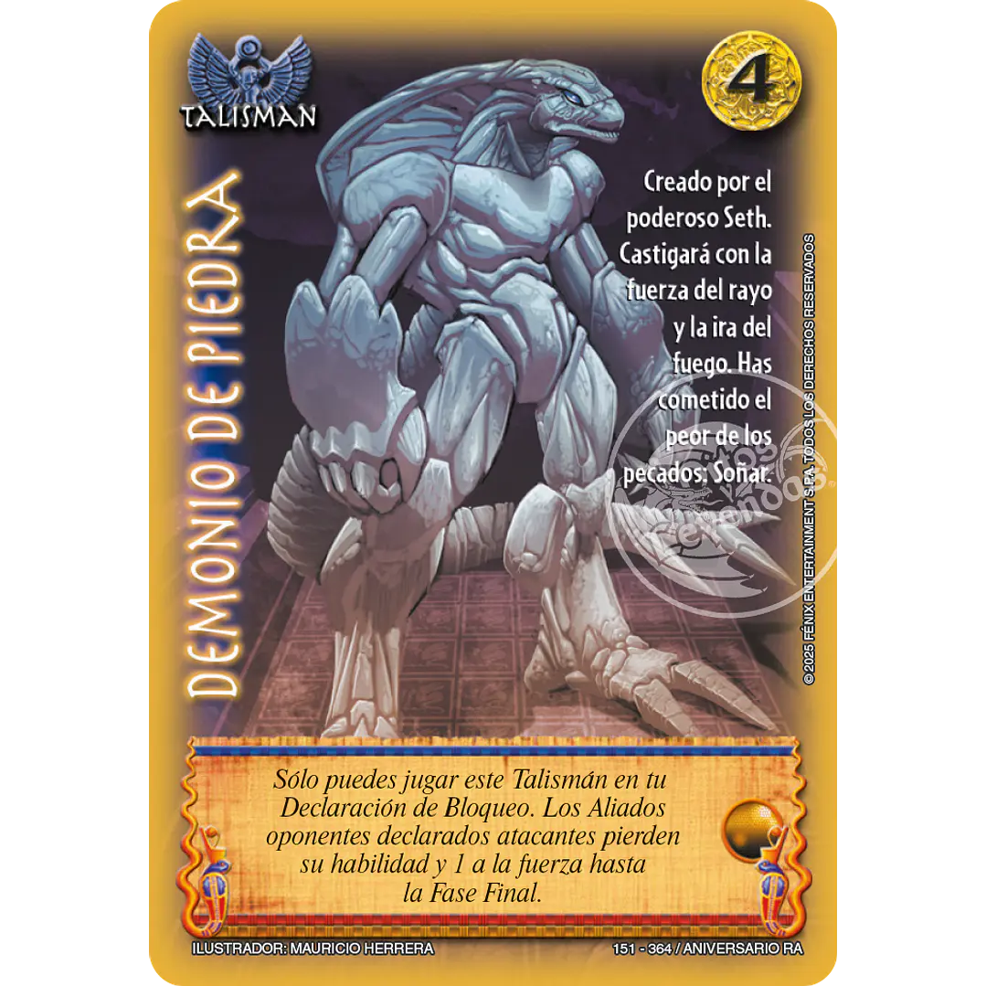 DEMONIO DE PIEDRA - ANIVERSARIO RA 1