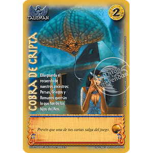 COBRA DE CRIPTA - REAL - ANIVERSARIO RA