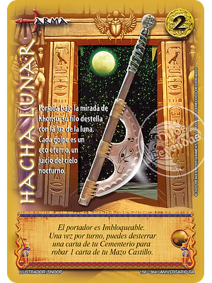 HACHA LUNAR - REAL - ANIVERSARIO RA