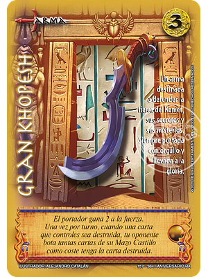 GRAN KOPESH - REAL - ANIVERSARIO RA