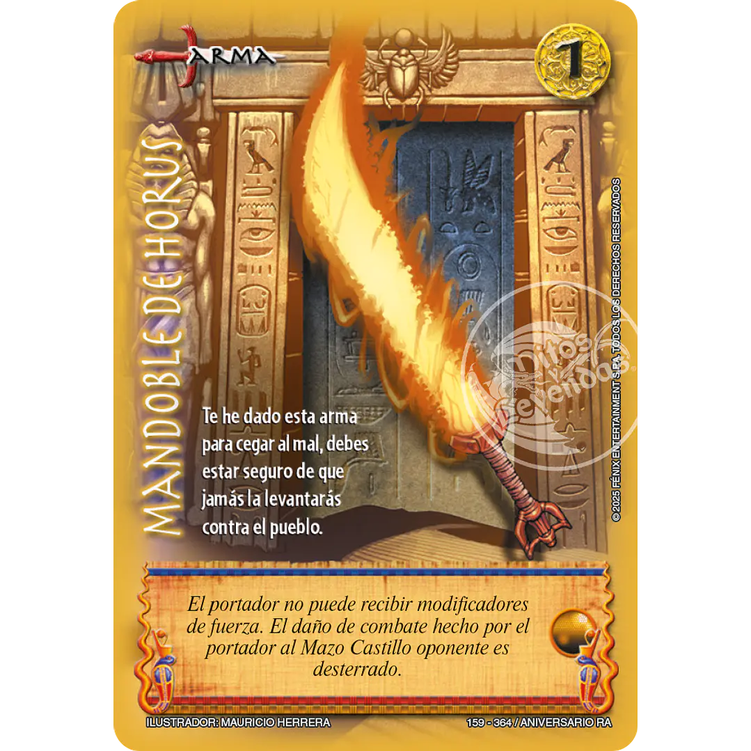 MANDOBLE DE HORUS - REAL - ANIVERSARIO RA 1